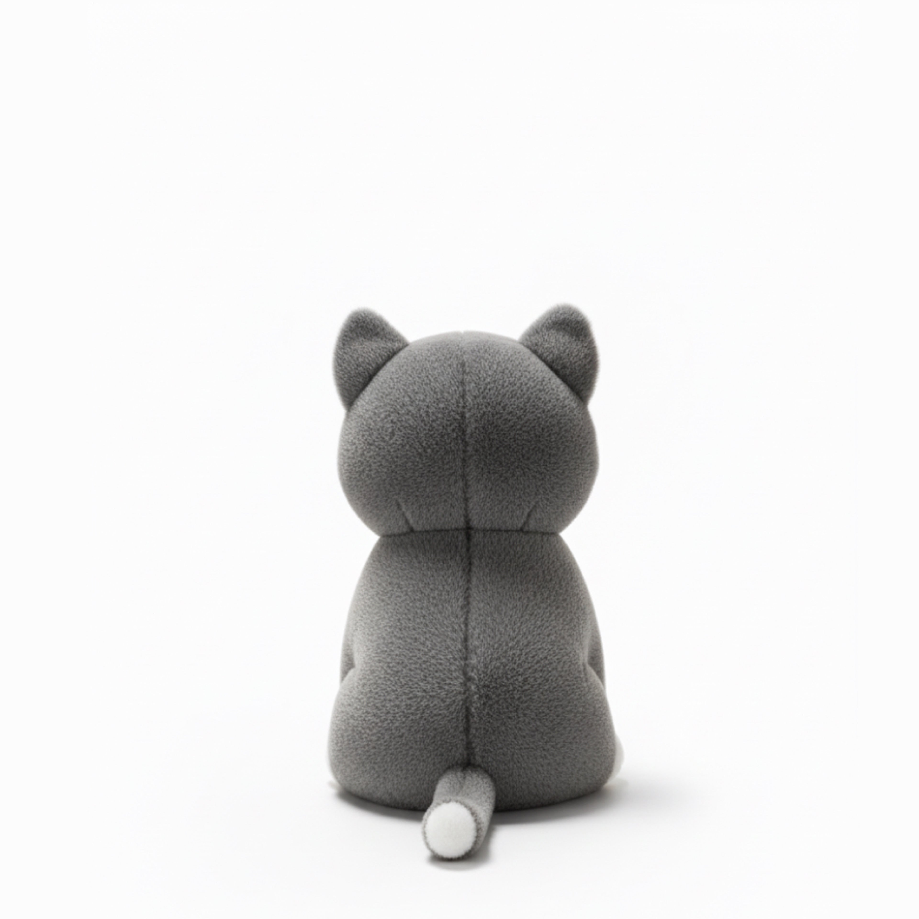 Grey Plush Cat