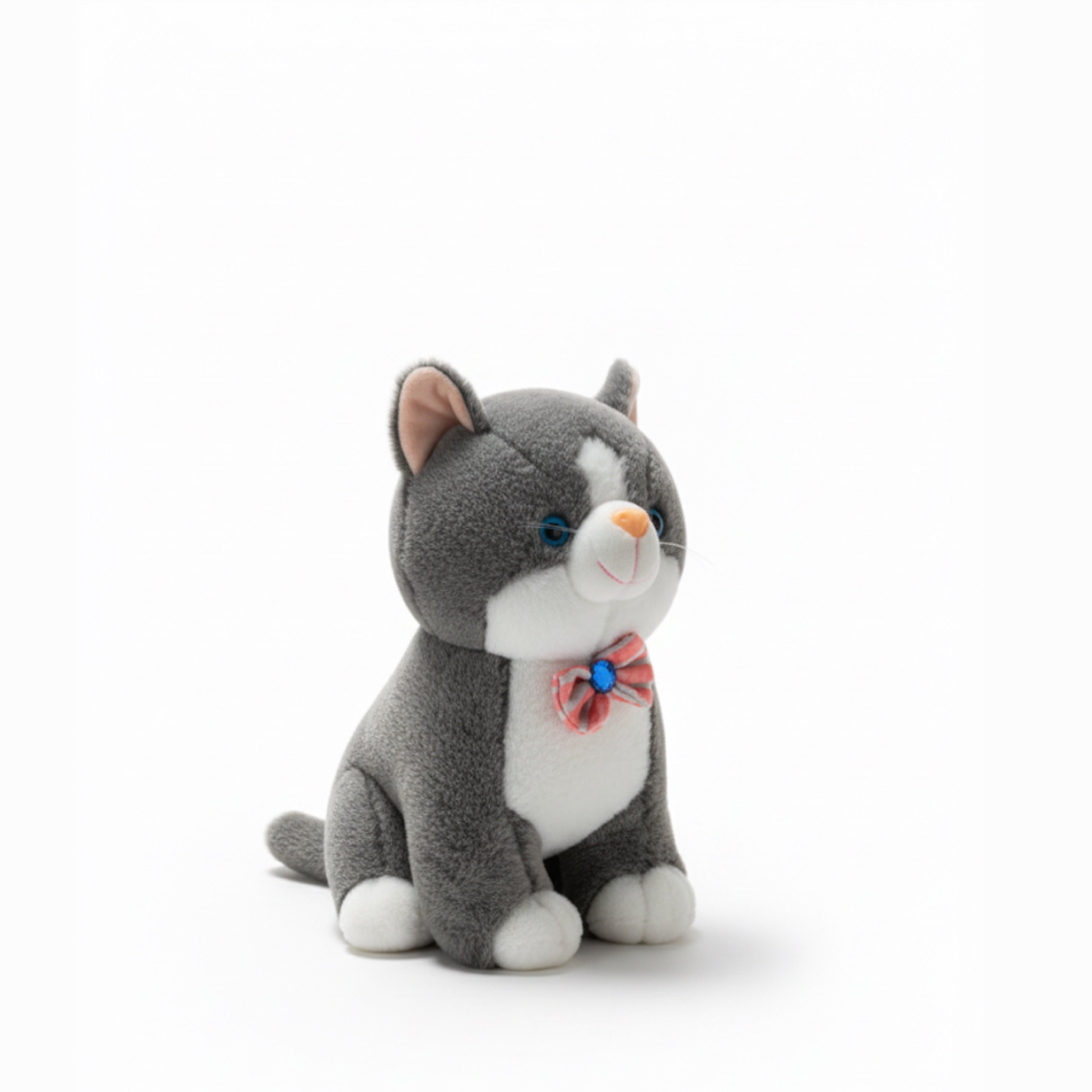Grey Plush Cat