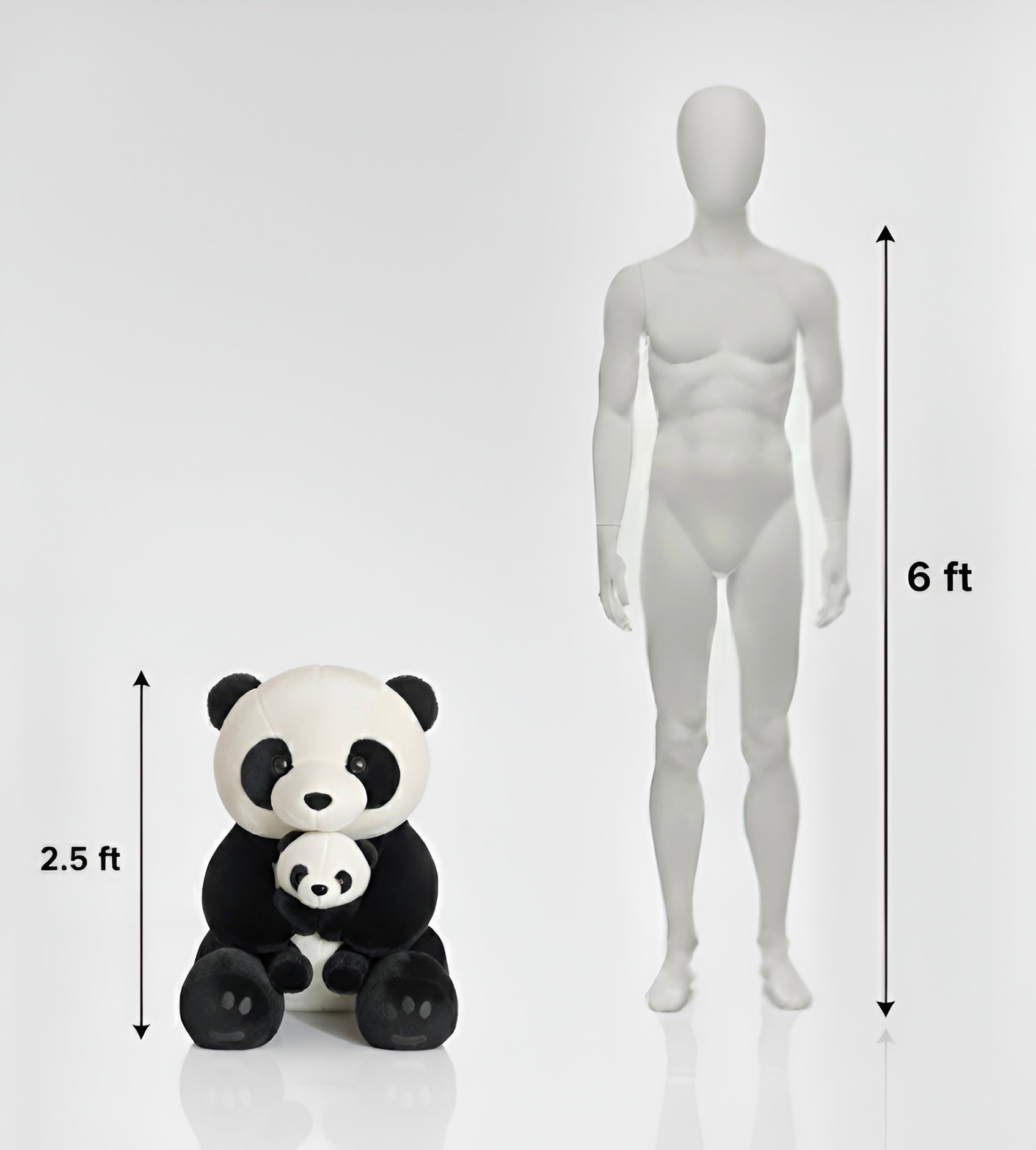 Large Panda Pair Plush