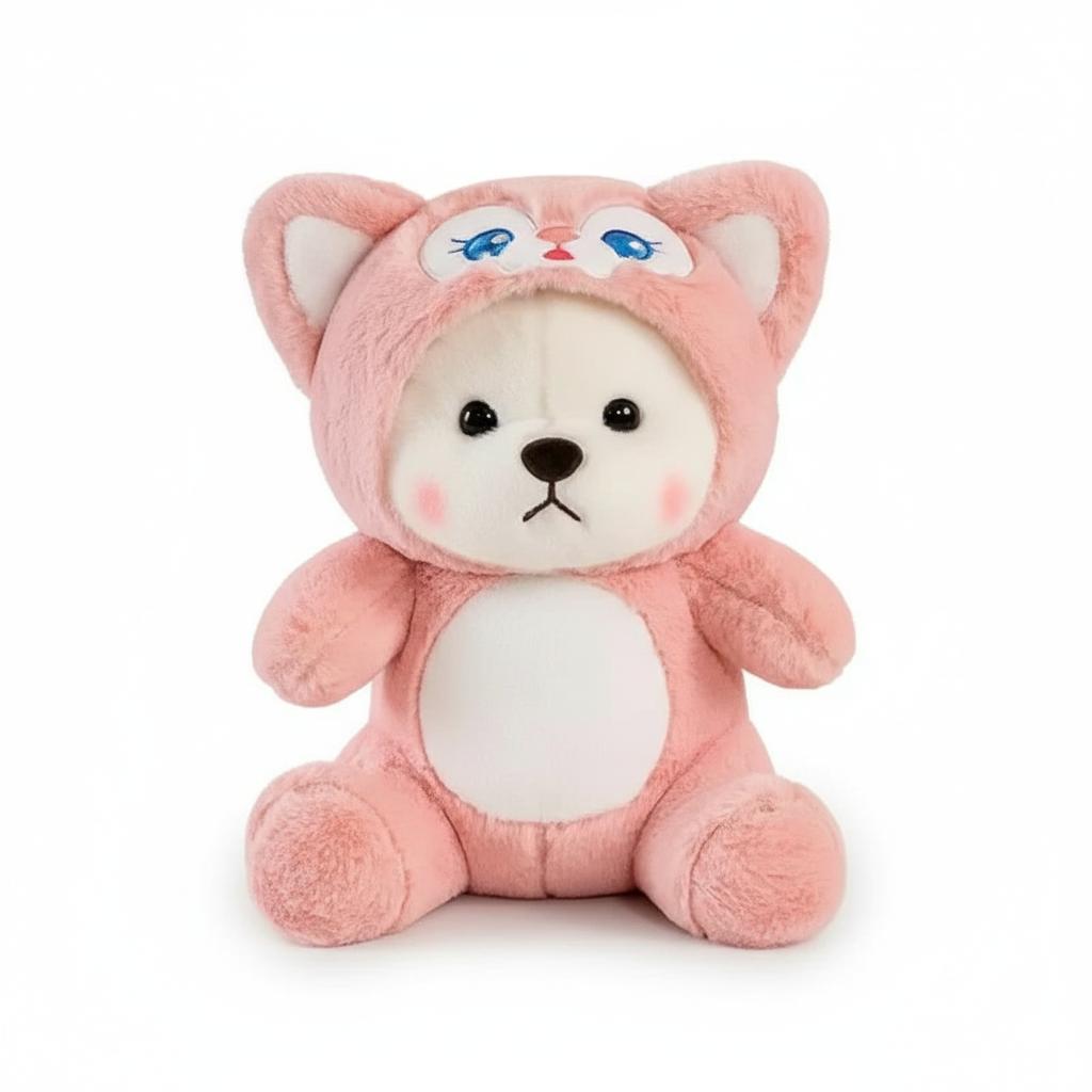 Light Pink Hoodie Bear